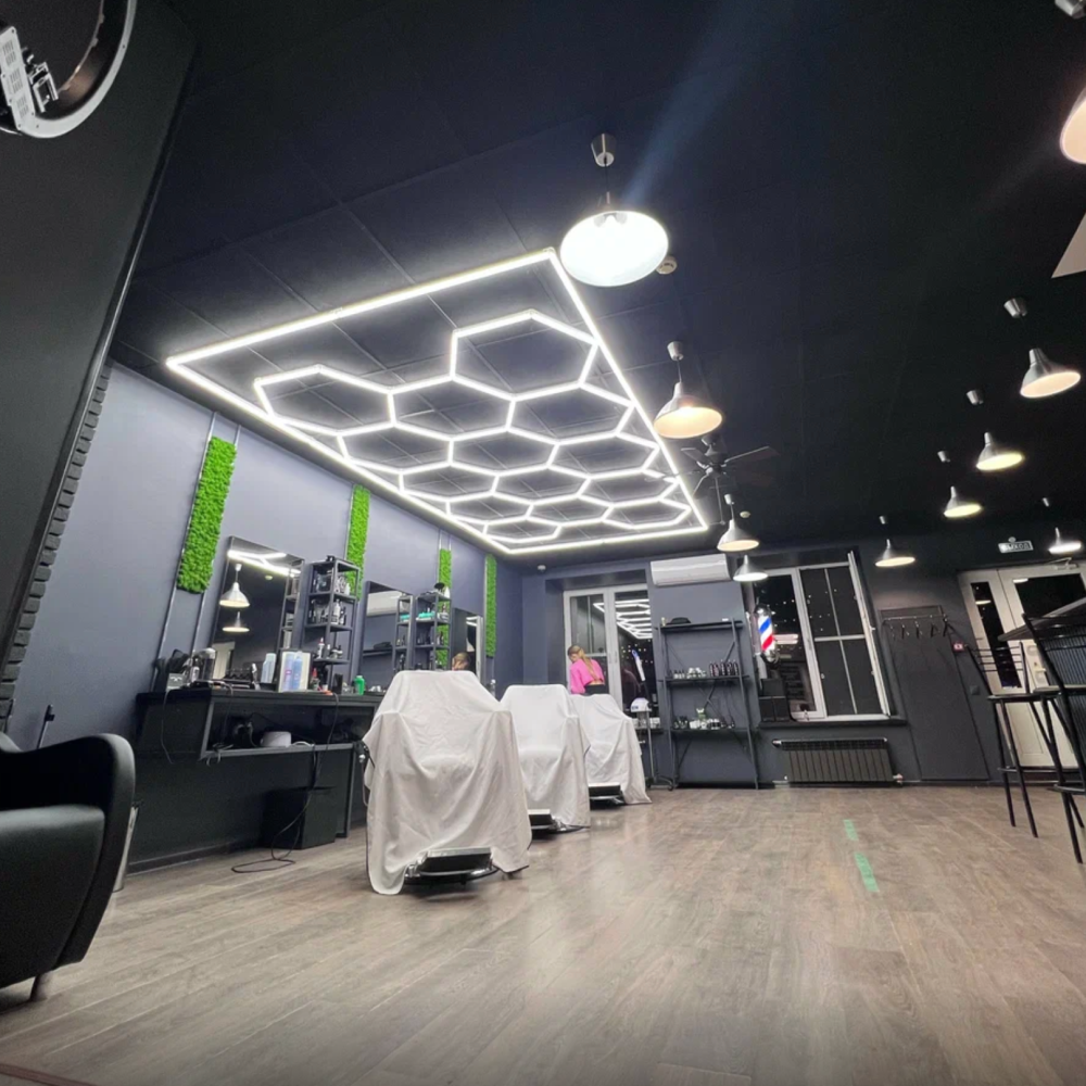 14 Hexagon LED-valo + kehikko, 6500K, Himmennettävä