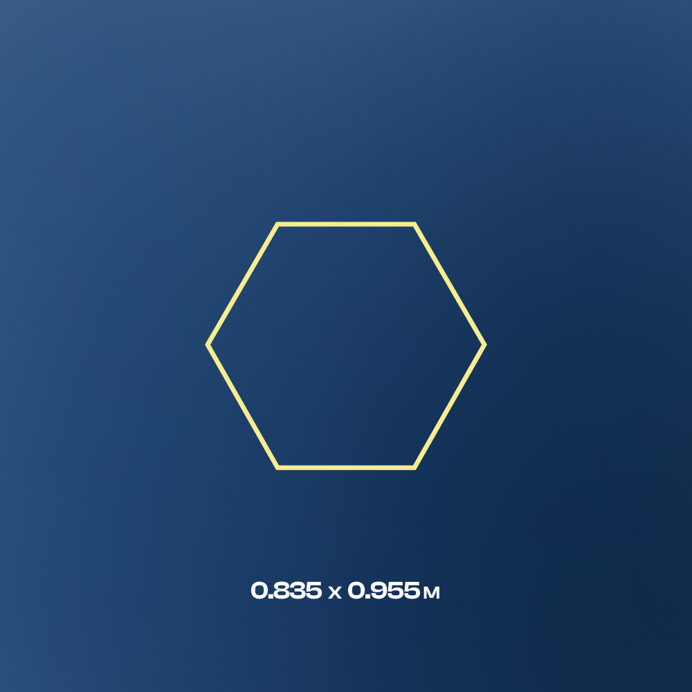 1 Hexagon LED-valo, 4000K, Himmennettävä