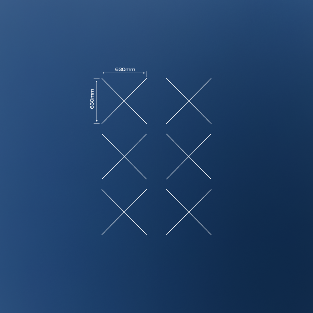 X model LED lights 6 pcs Set