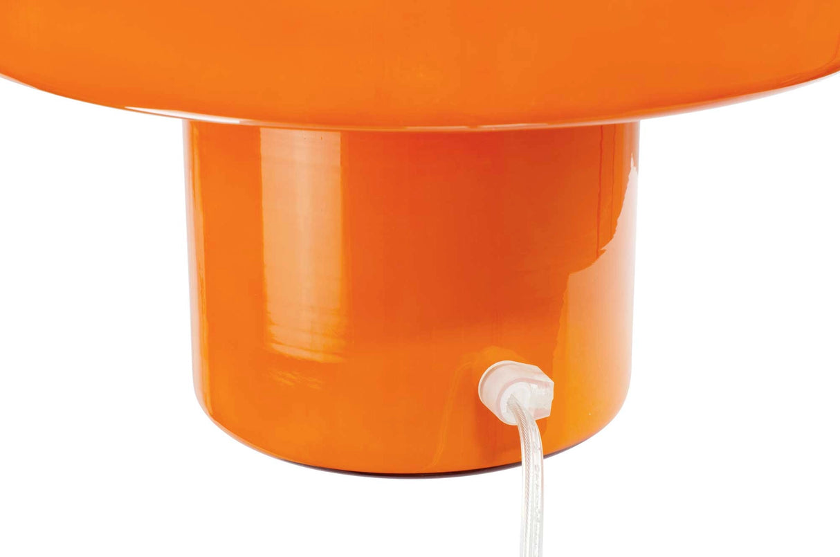 Retro pöytävalaisin Foza, oranssi, 25 cm