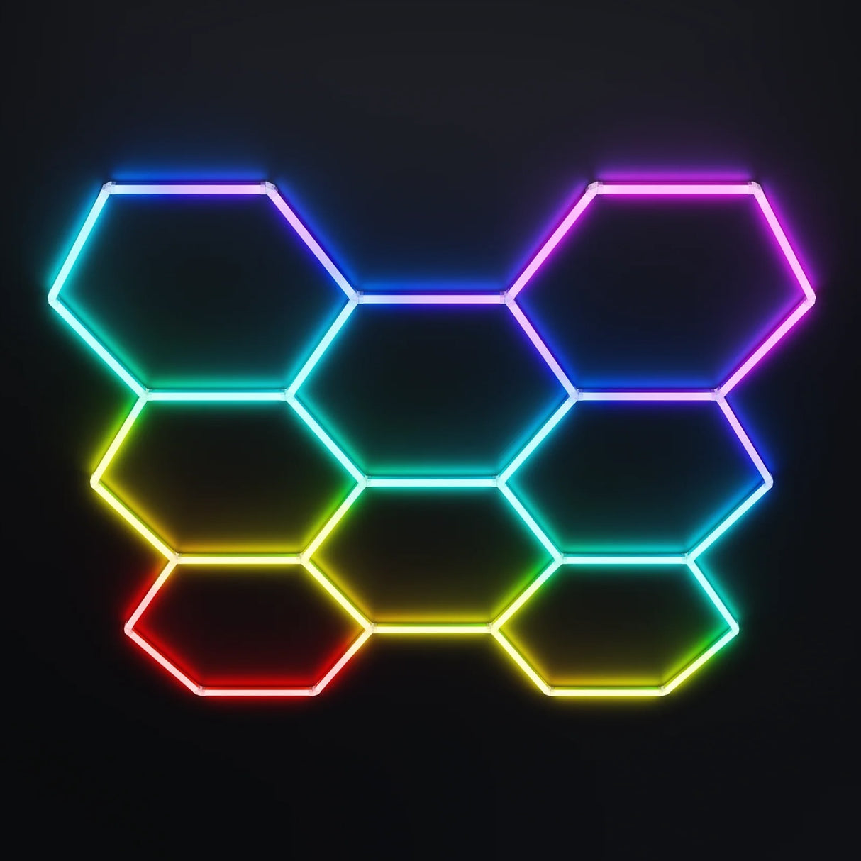 8 RGB Hexagon lamp
