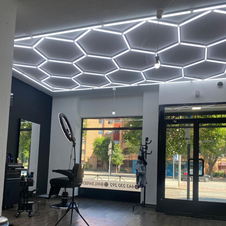 14 Hexagon LED light + frame, 6500K, Non-dimmable