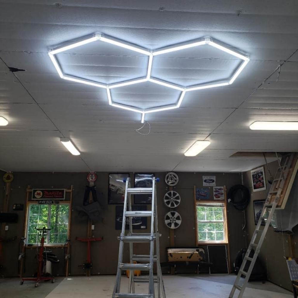 3 Hexagon LED-valo, 6500K, Ei himmennettävä