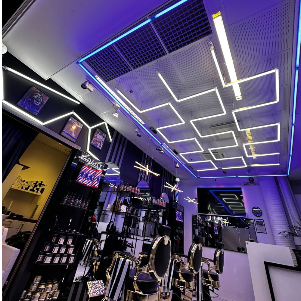 Frame LED lighting Red / Blue / White / Pink, 2400 mm x 4800 mm