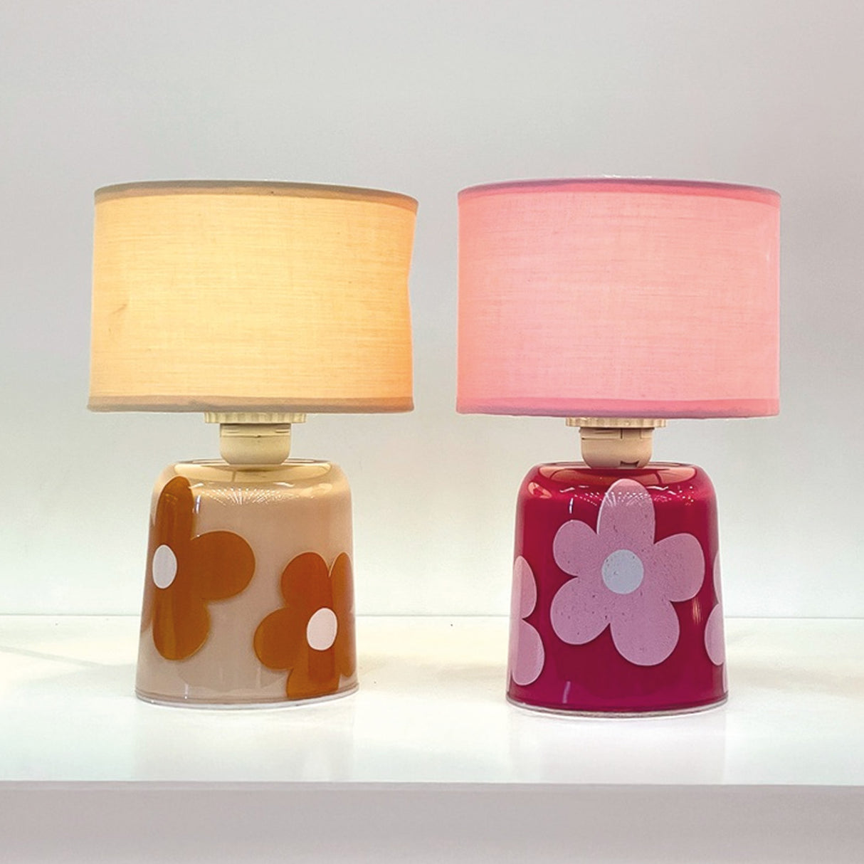 Table lamp – battery-operated, pink, 20 cm