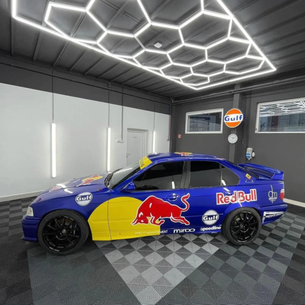 14 Hexagon LED-valo + kehikko, 6500K, Himmennettävä