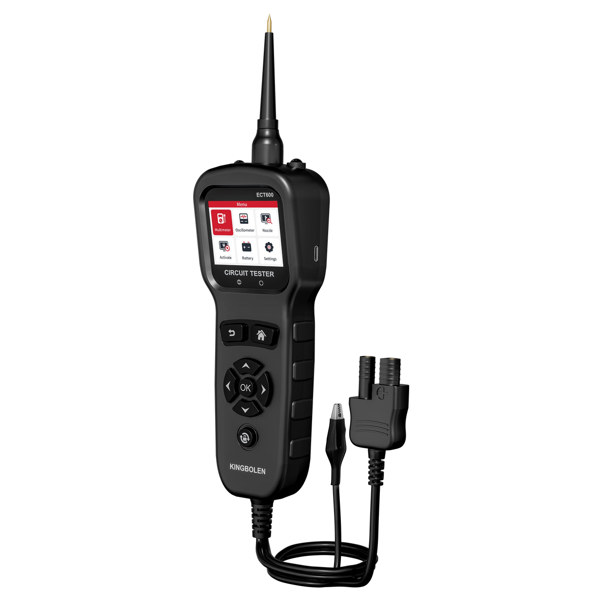Kingbolen ECT600 Auton virtapiirin testeri 12V/24V – Sähkötesteri, vianetsintälaite, diagnostiikkatyökalu, ammattilaispakkaus