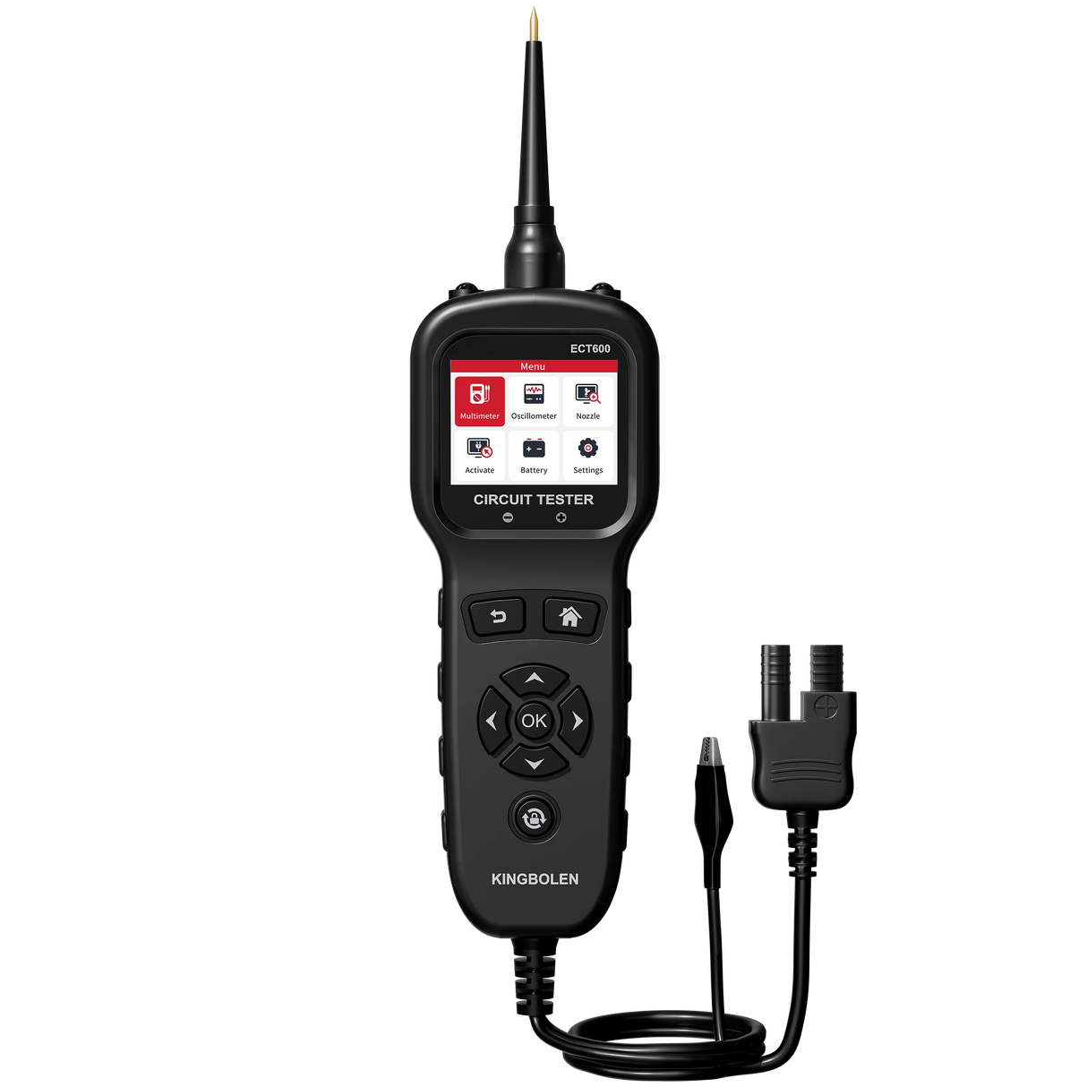 Kingbolen ECT600 Auton virtapiirin testeri 12V/24V – Sähkötesteri, vianetsintälaite, diagnostiikkatyökalu, ammattilaispakkaus
