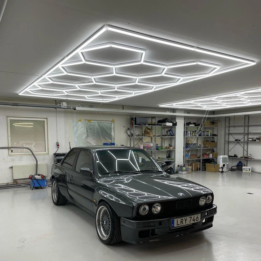 14 Hexagon LED-valo + kehikko, 6500K, Himmennettävä