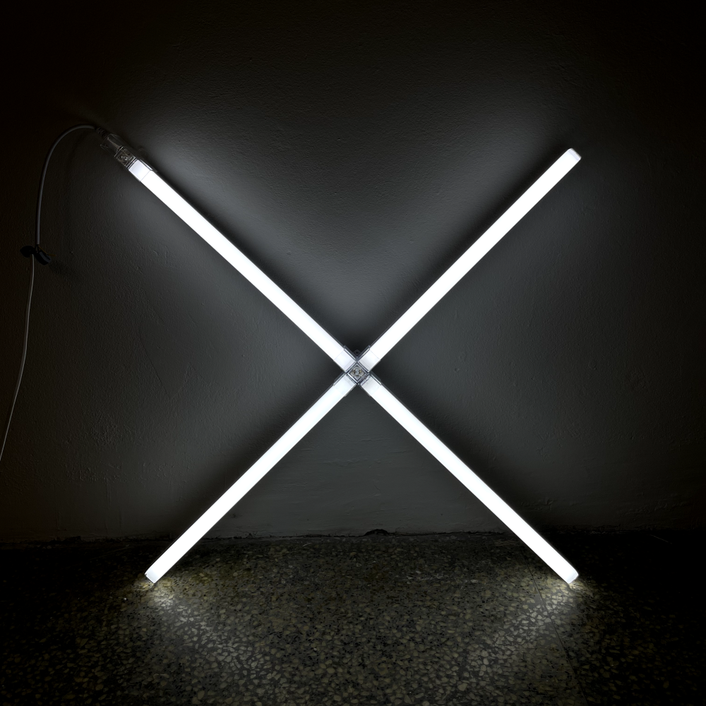 X-model LED lamp, 820 x 820 mm / 630 x 630 mm, 6500K, Dimmable