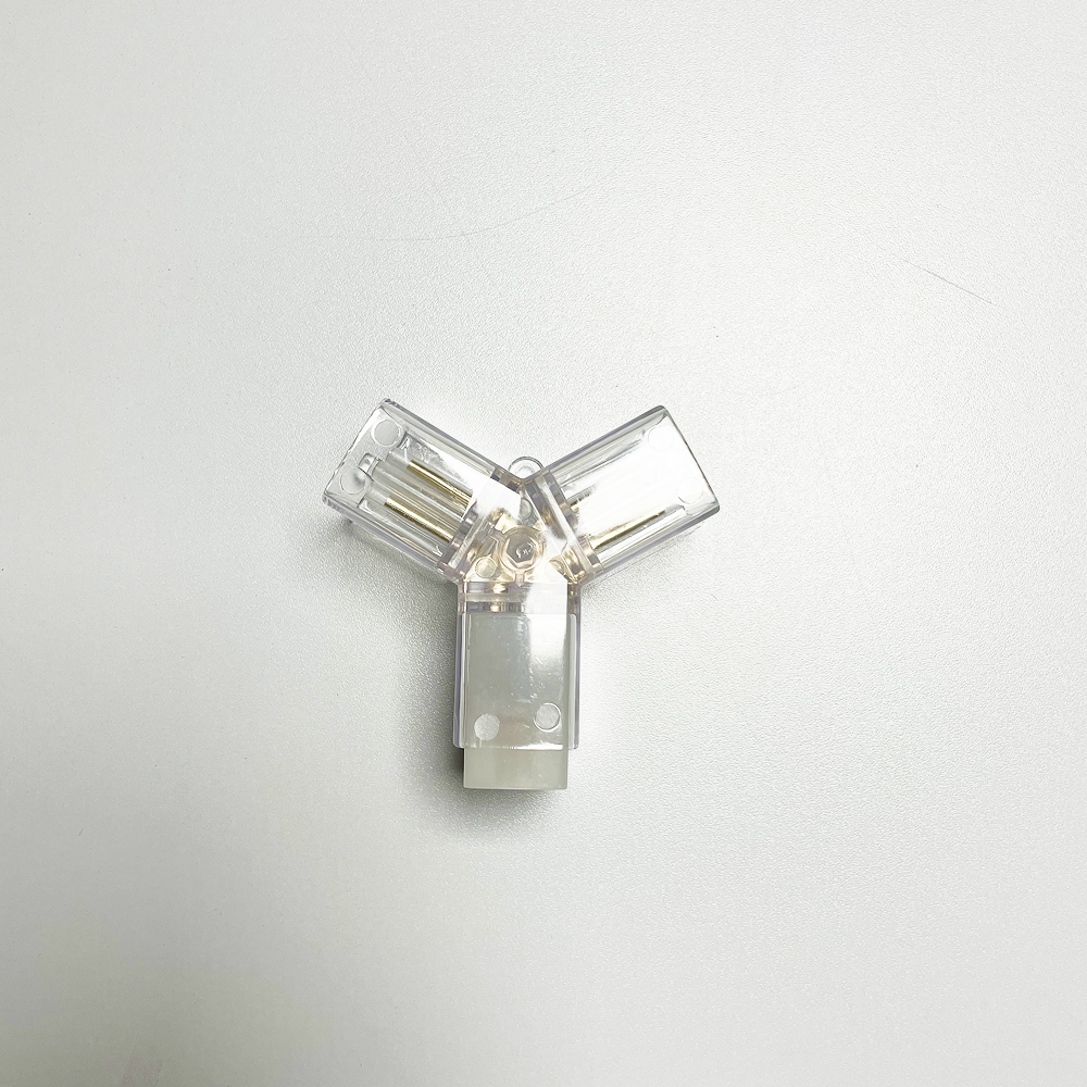 Y-kulmaliitin virtakaapelin adapterilla Hexagon LED-valo, 3 - napainen