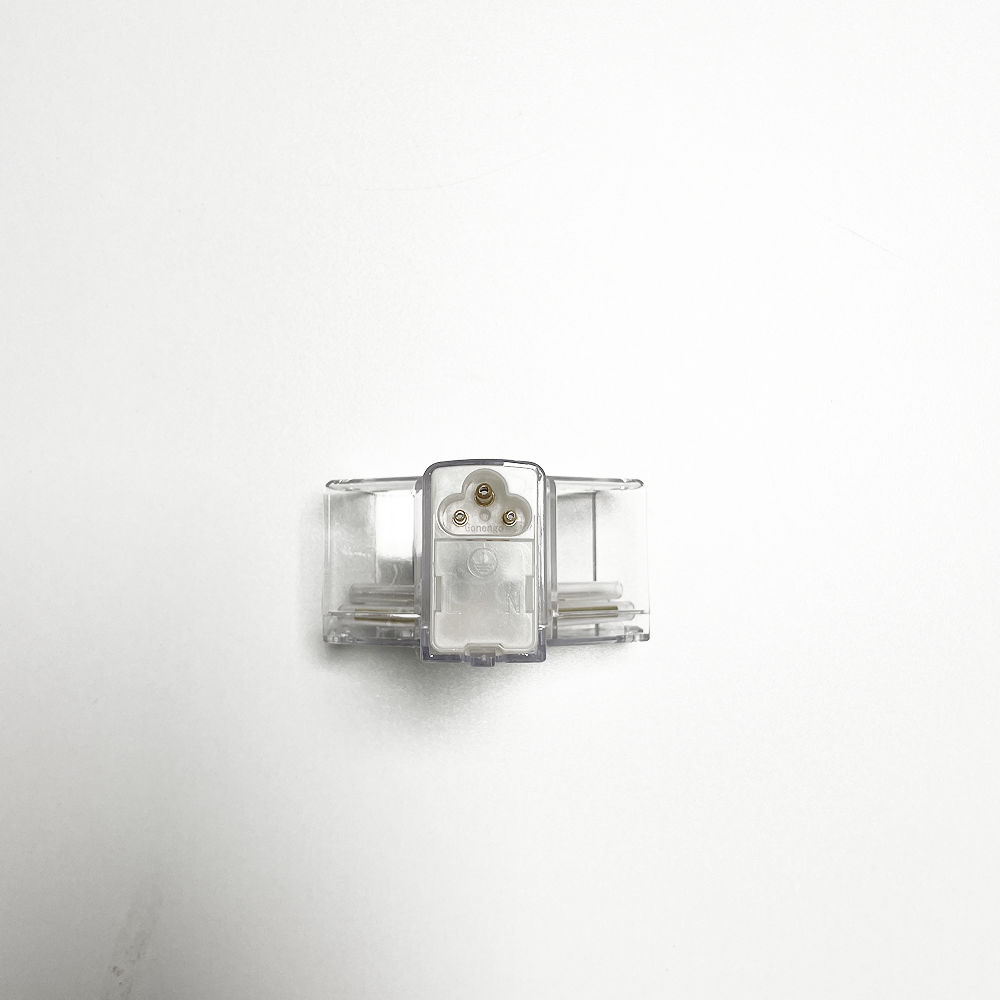 Y-kulmaliitin virtakaapelin adapterilla Hexagon LED-valo, 3 - napainen