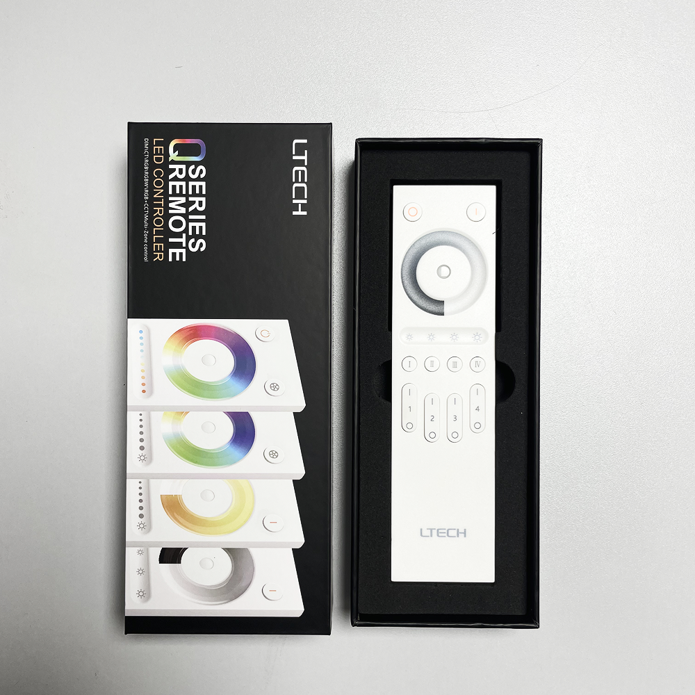 Q1 LED-kaukosäädin – 4-vyöhykkeen RF 2.4GHz ohjaus, ON/OFF + himmennys