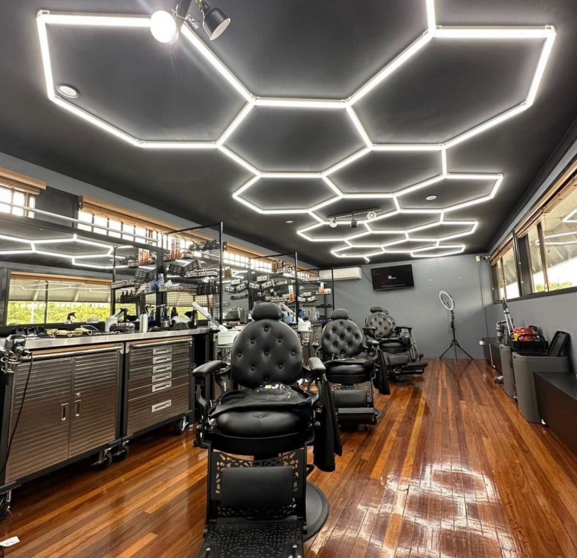 10 Hexagon LED-valo, 6500K, Himmennettävä