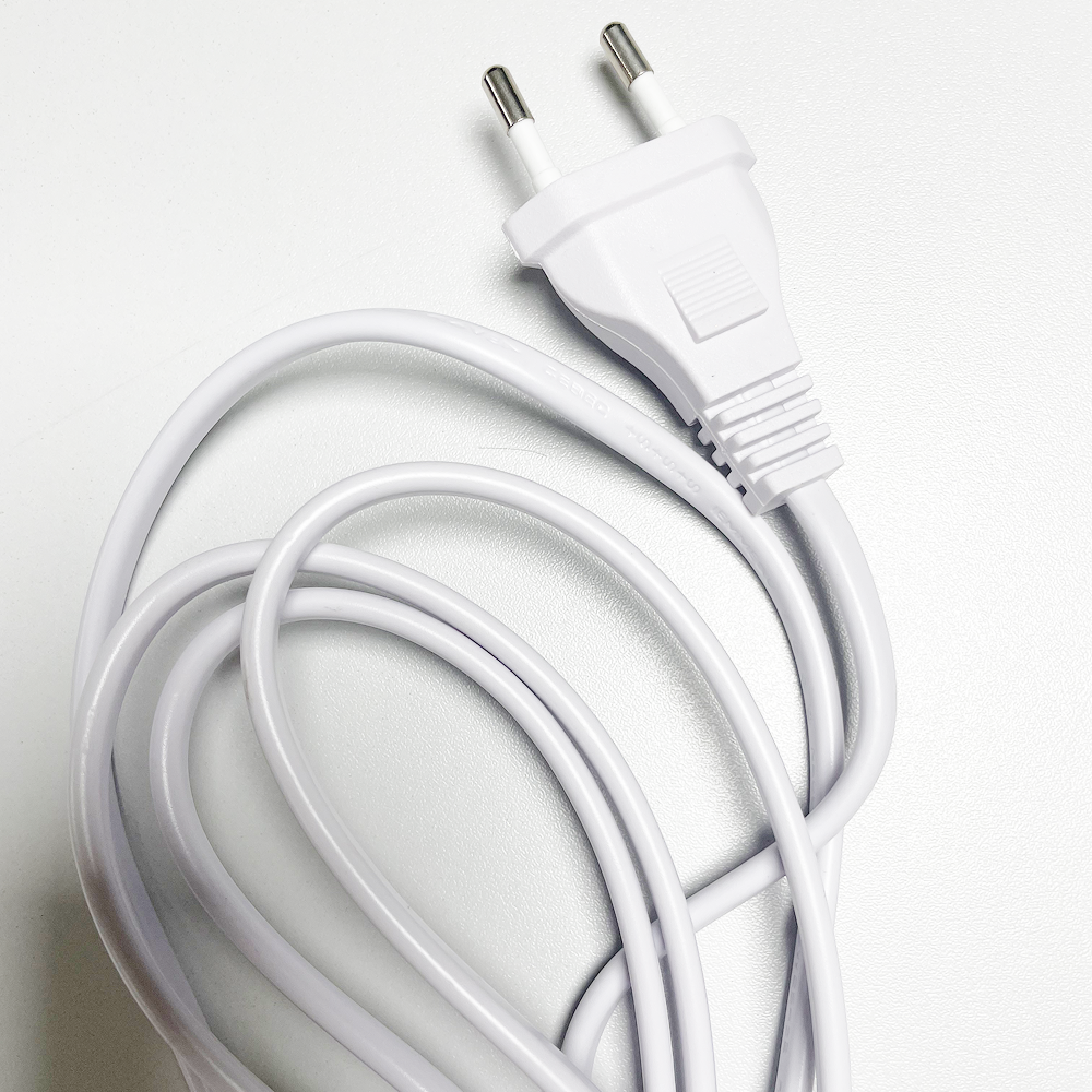 Virtakaapeli, 3-napainen, 2 m