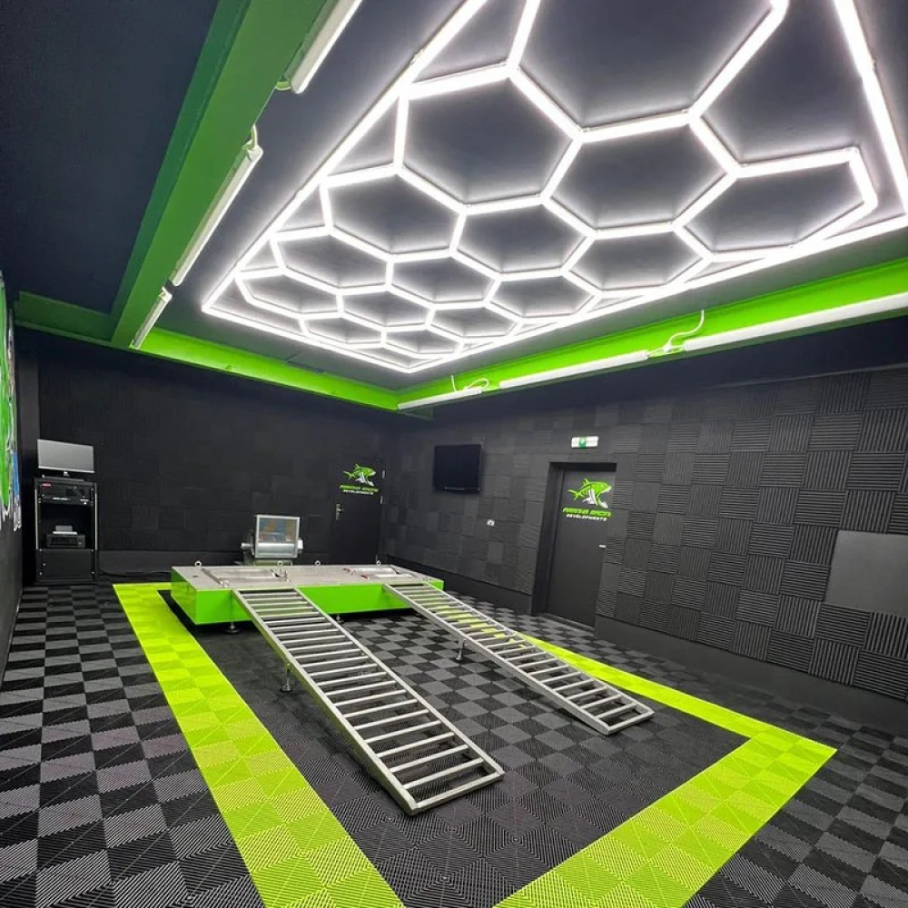 15 Hexagon LED light + frame, 6500K, Non-dimmable