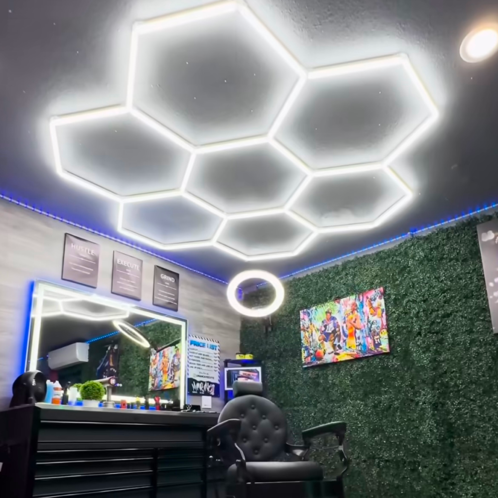 7 Hexagon LED light, 6500K, Non-dimmable