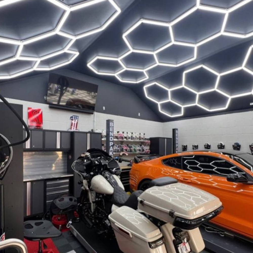 10 Hexagon LED-valo, 6500K, Himmennettävä