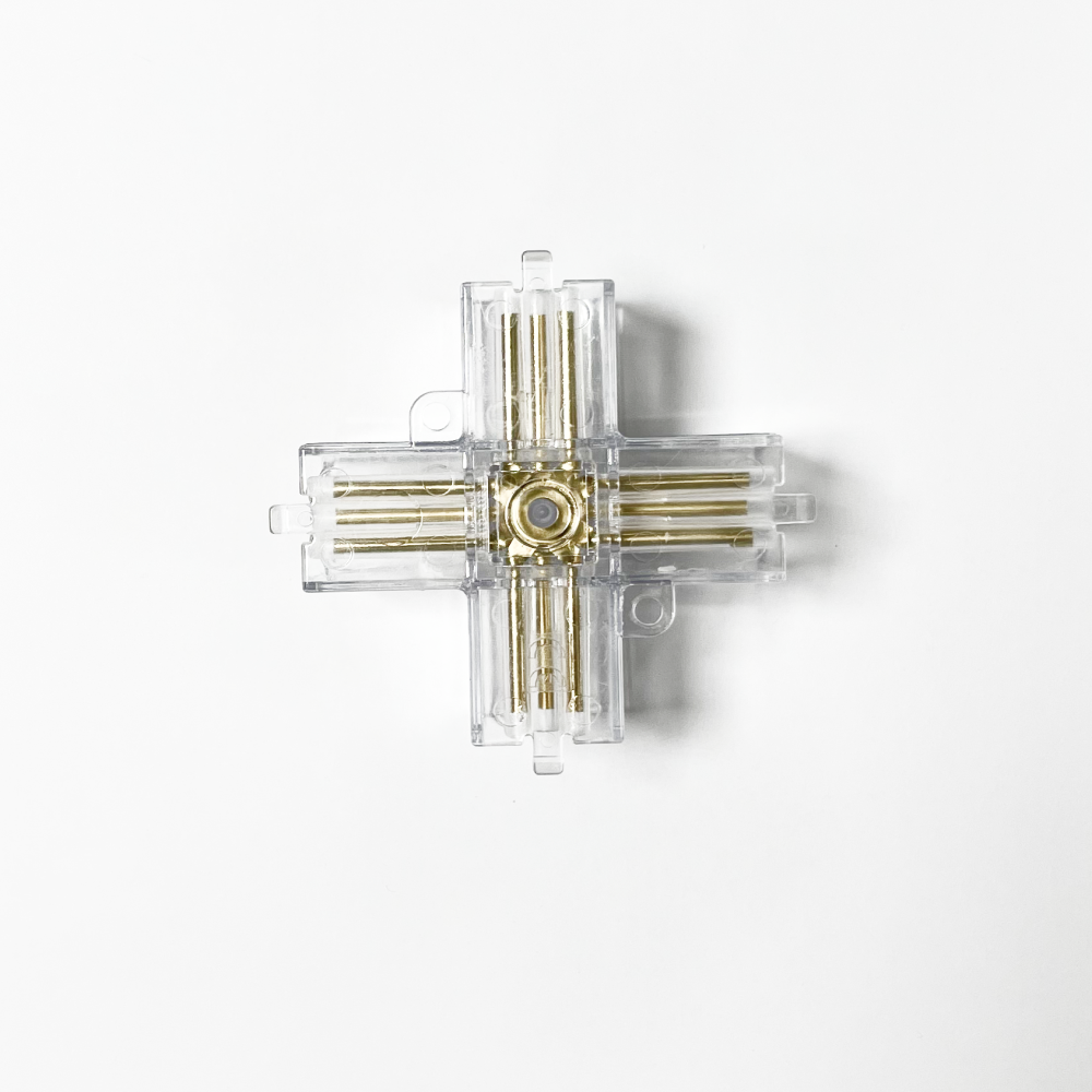 X-kulmaliitin Hexagon LED-valo, 3 - napainen