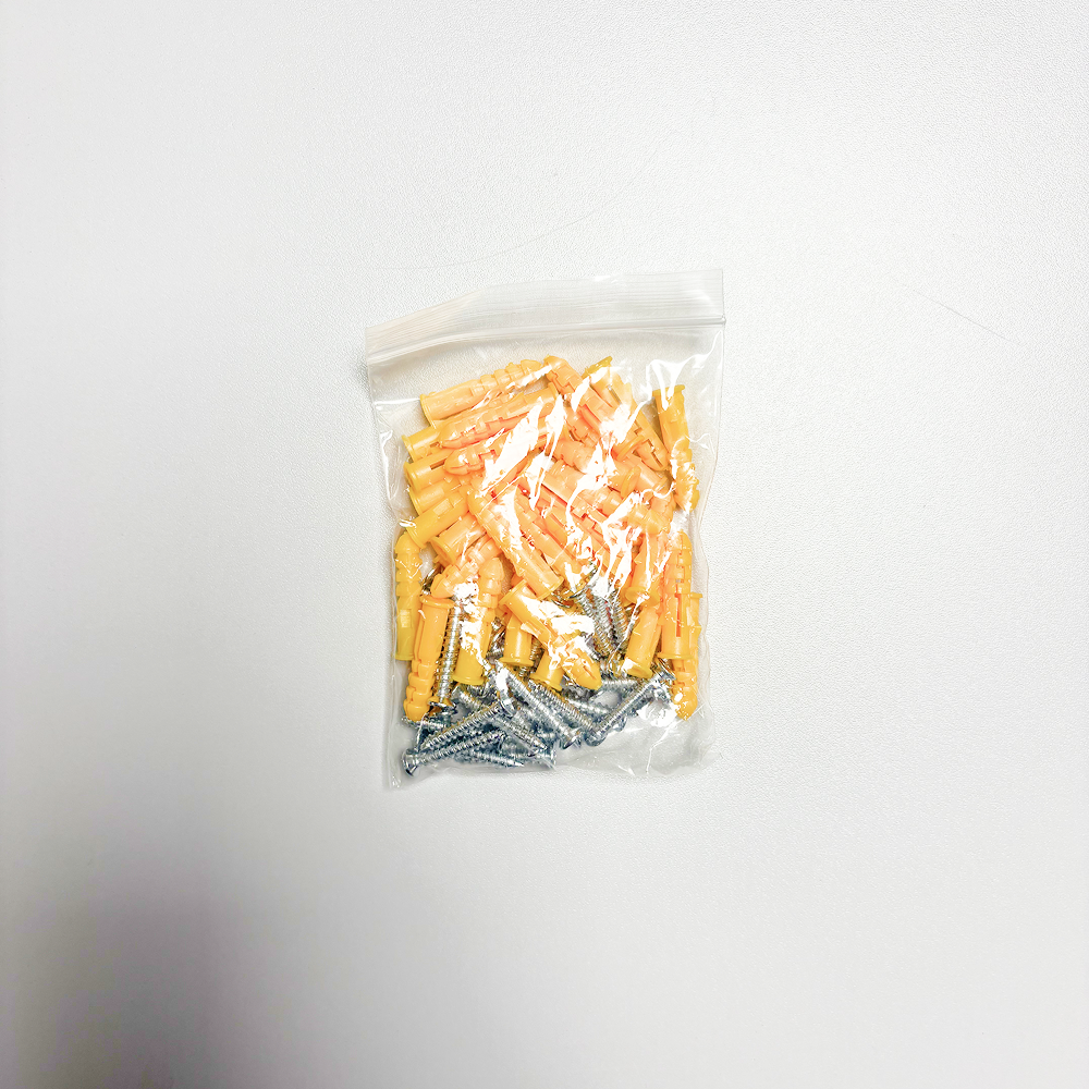 Nailontulppa + ruuvit, 30kpl