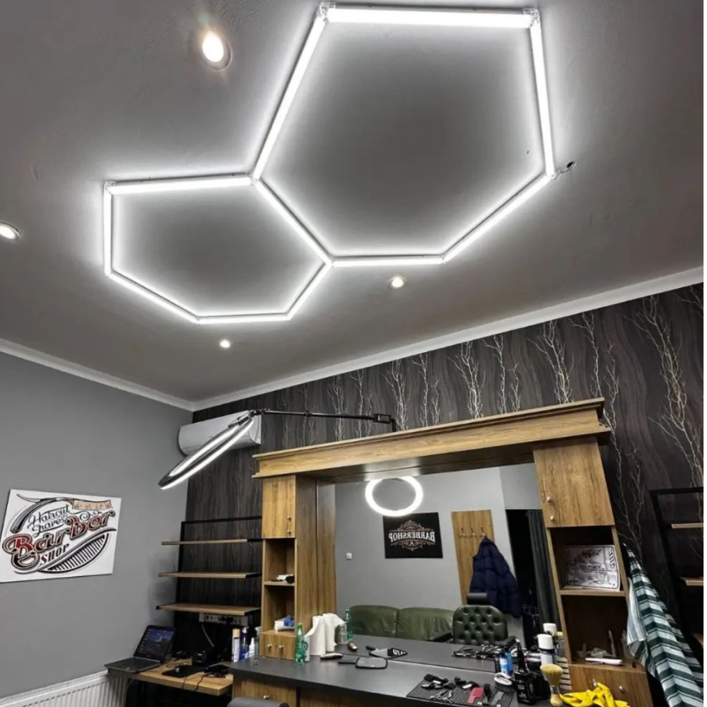 2 Hexagon LED-valo, 6500K, Himmennettävä