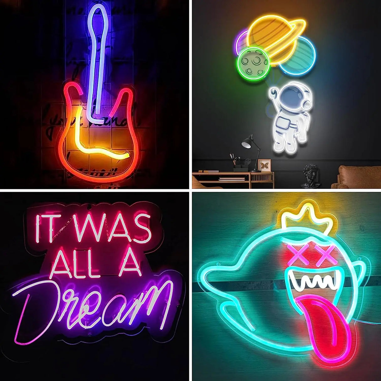 RGB Neon LED -valonauha