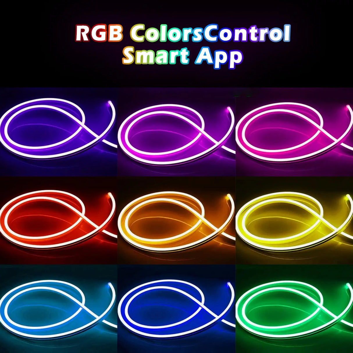 RGB Neon LED -valonauha