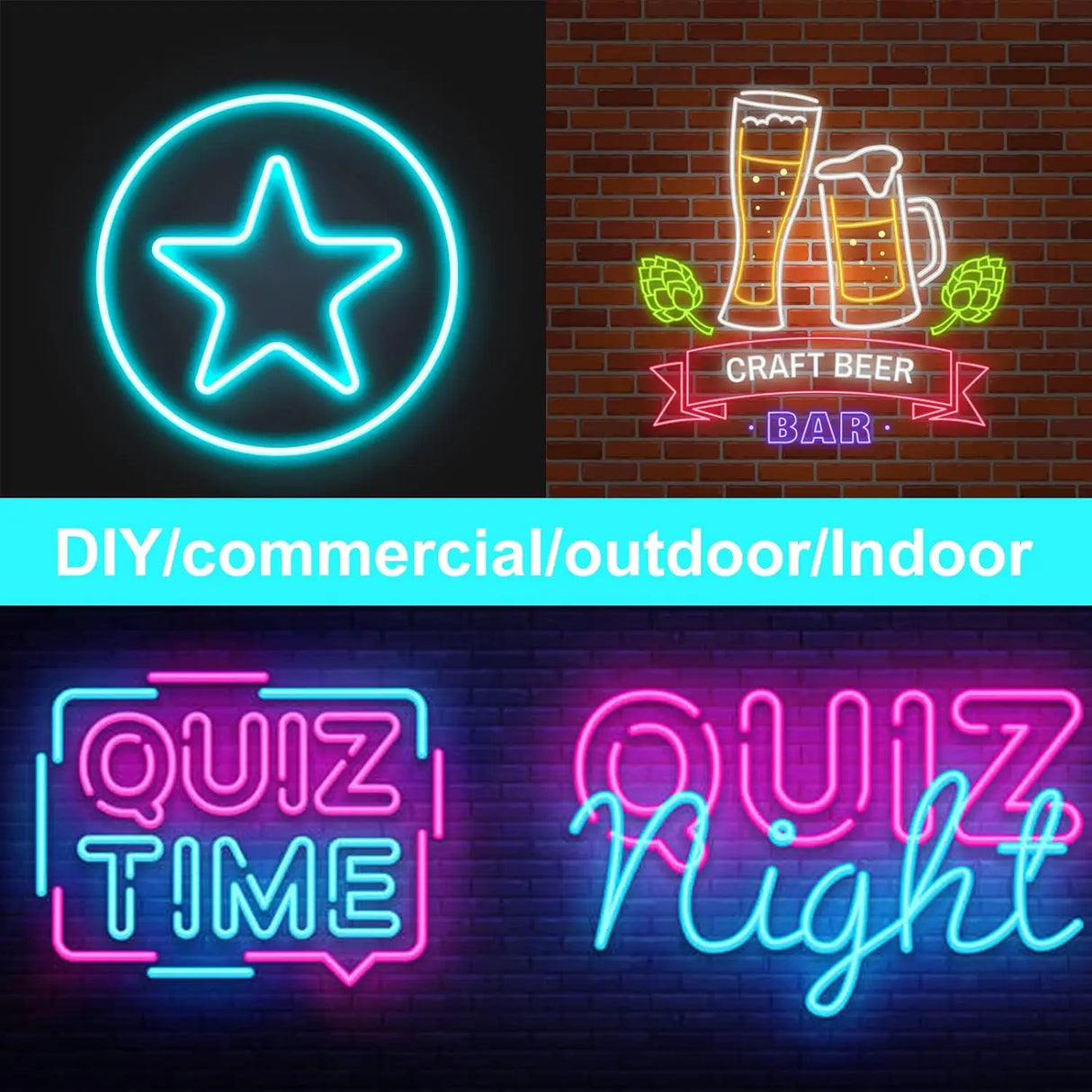 RGB Neon LED -valonauha