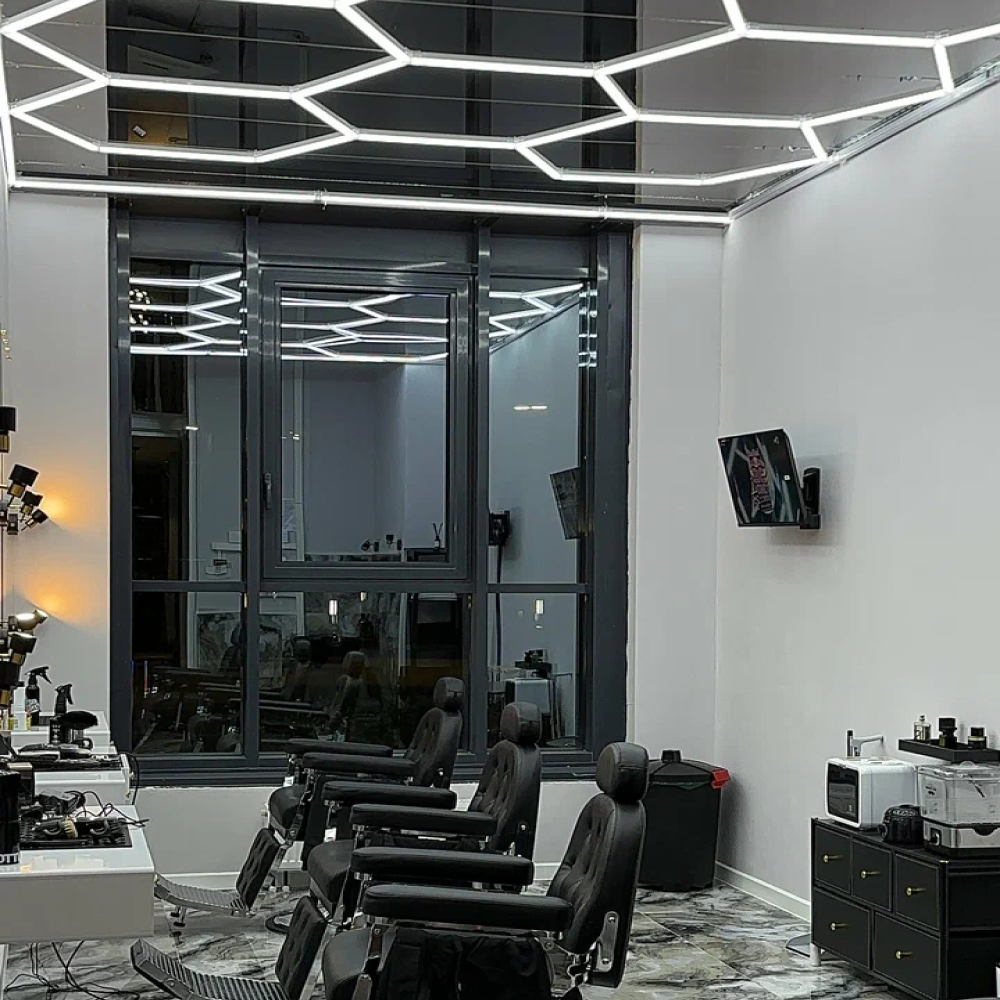 14 Hexagon LED-valo + kehikko, 6500K, Himmennettävä