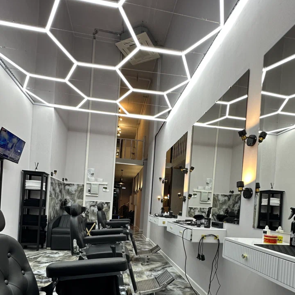 14 Hexagon LED-valo + kehikko, 6500K, Himmennettävä