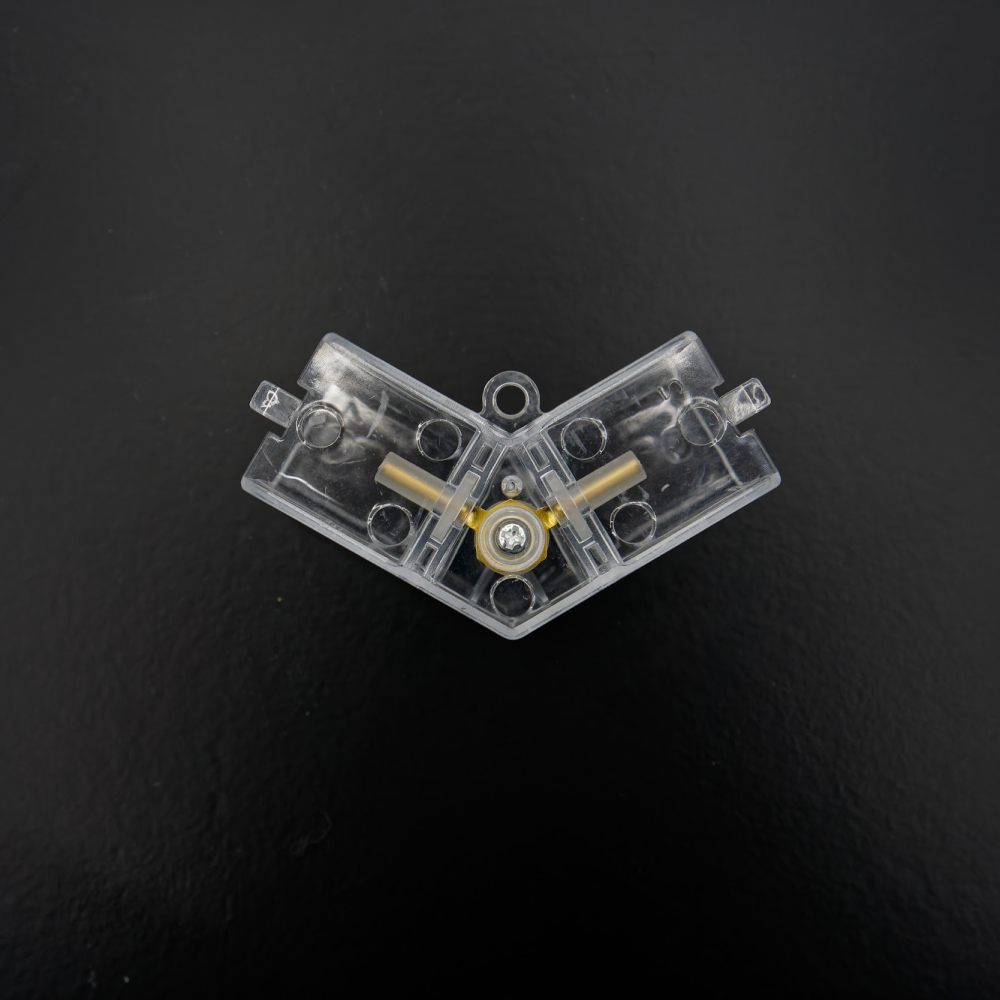 V-kulmaliitin Hexagon LED-valo, 2 - napainen