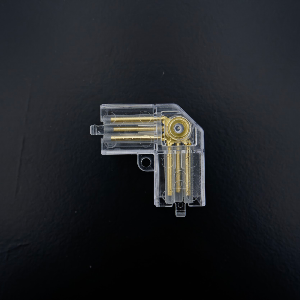 L-kulmaliitin Hexagon LED-valo, 3 - napainen