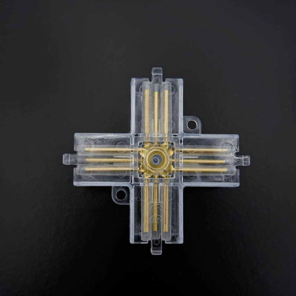 X-kulmaliitin Hexagon LED-valo, 3 - napainen