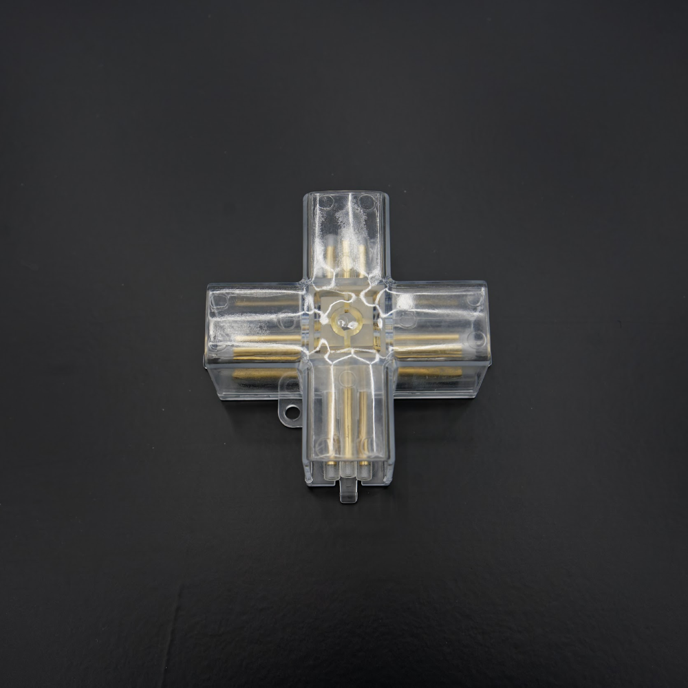 X-kulmaliitin Hexagon LED-valo, 3 - napainen