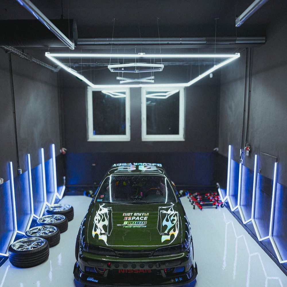 X-model LED lamp, 820 x 820 mm / 630 x 630 mm, 6500K, Dimmable