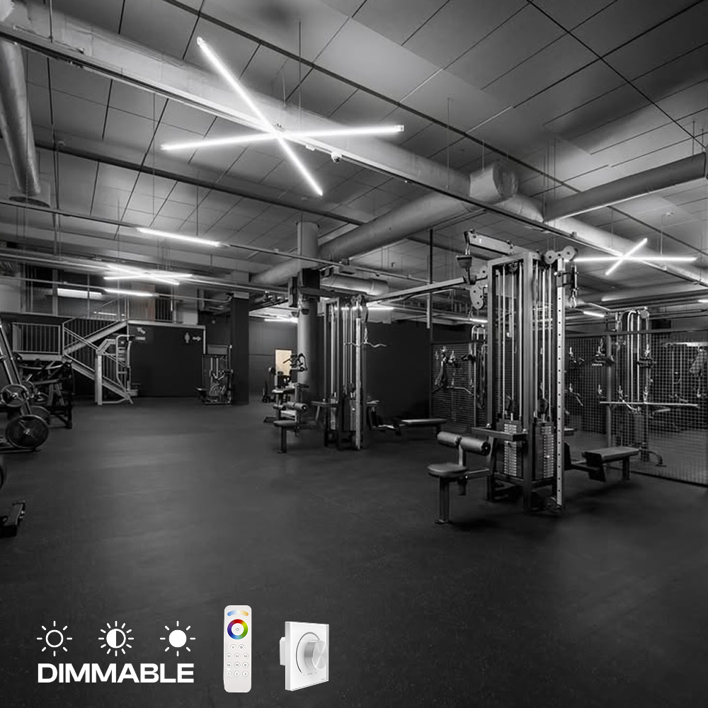 X model LED lamp, 170 cm x 170 cm, 6500K, Dimmable