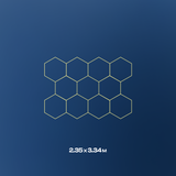 11 Hexagon LED light, 4000K, Non-dimmable