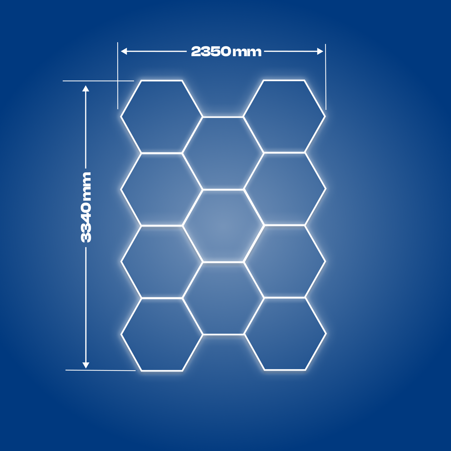 11 Hexagon LED-valo