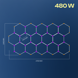 Hexagon LED-valosarjat