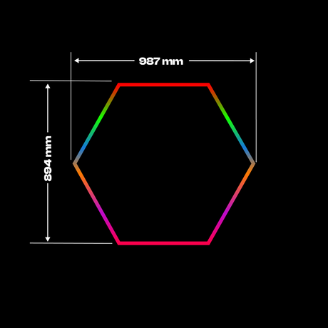 1 RGB Hexagon lamp