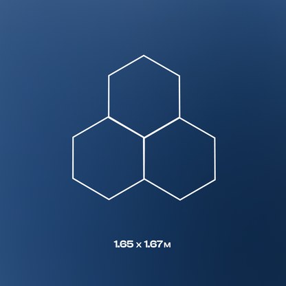 3 Hexagon LED-valo