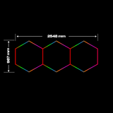3 RGB Hexagon lamp