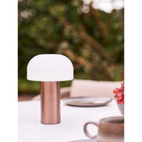 House Nordic Soham led-valaisin ladattava, valkoinen/kupari