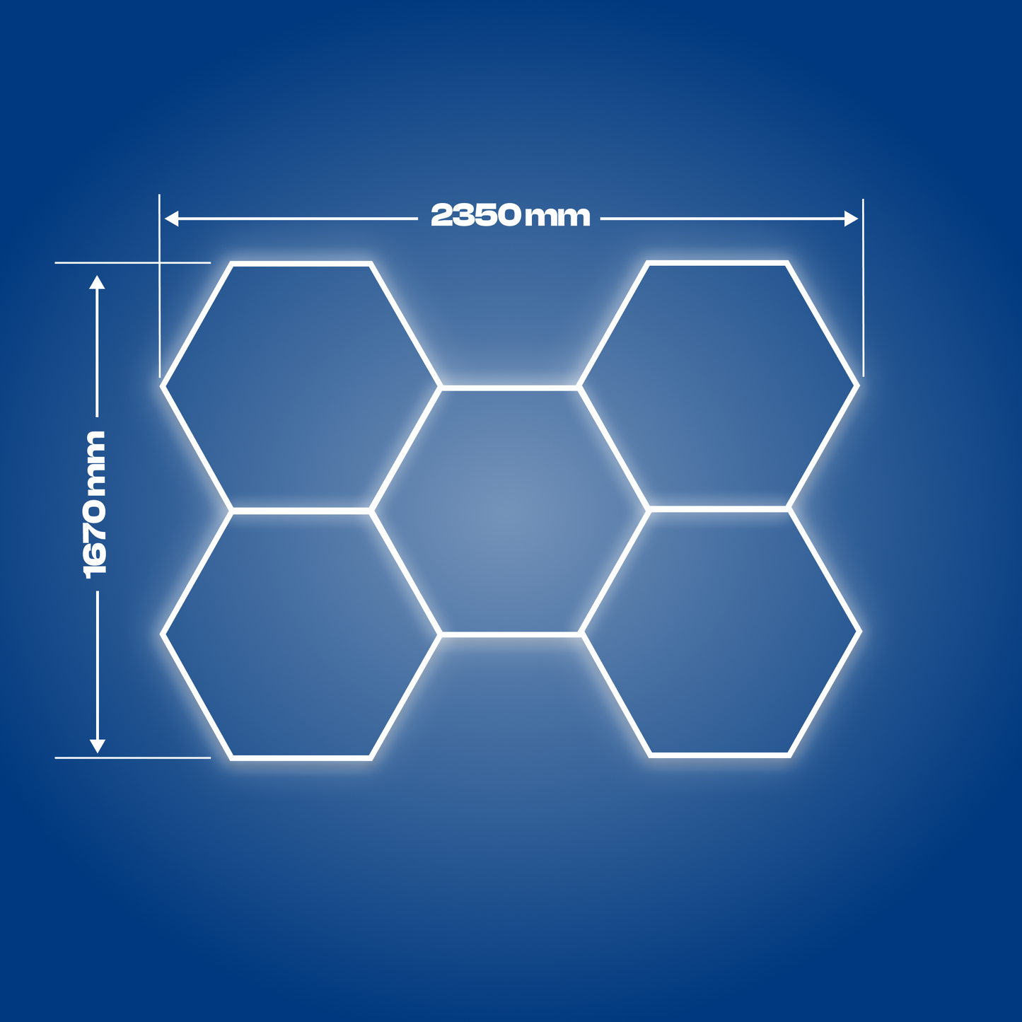 5 Hexagon LED-valo