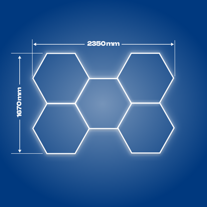 5 Hexagon LED-valo