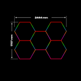 5 RGB Hexagon lamp