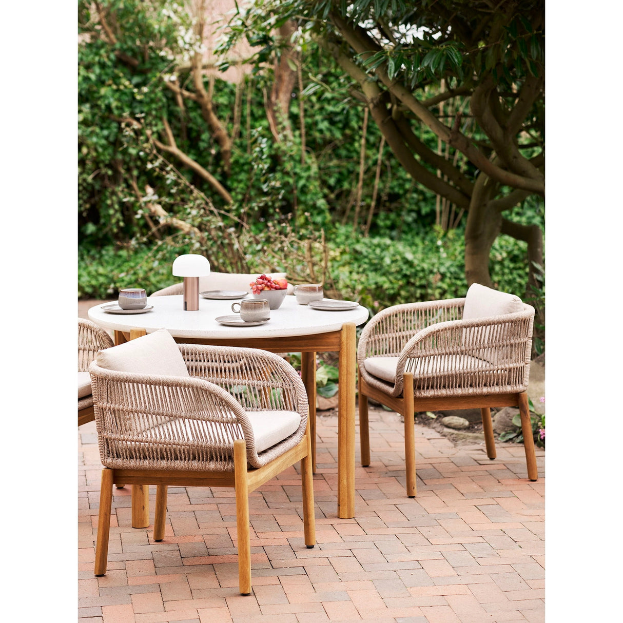 House Nordic Soham led-valaisin ladattava, valkoinen/kupari