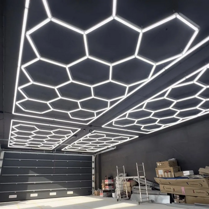 14 Hexagon LED-valo + kehikko