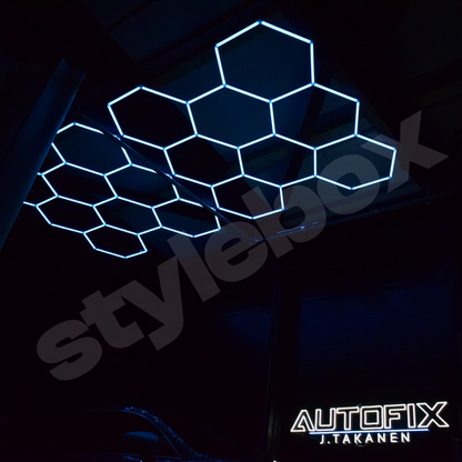 8 RGB Hexagon valaisin