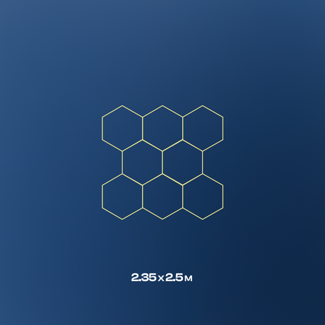 8 Hexagon LED-valo, 4000K, Ei himmennettävä